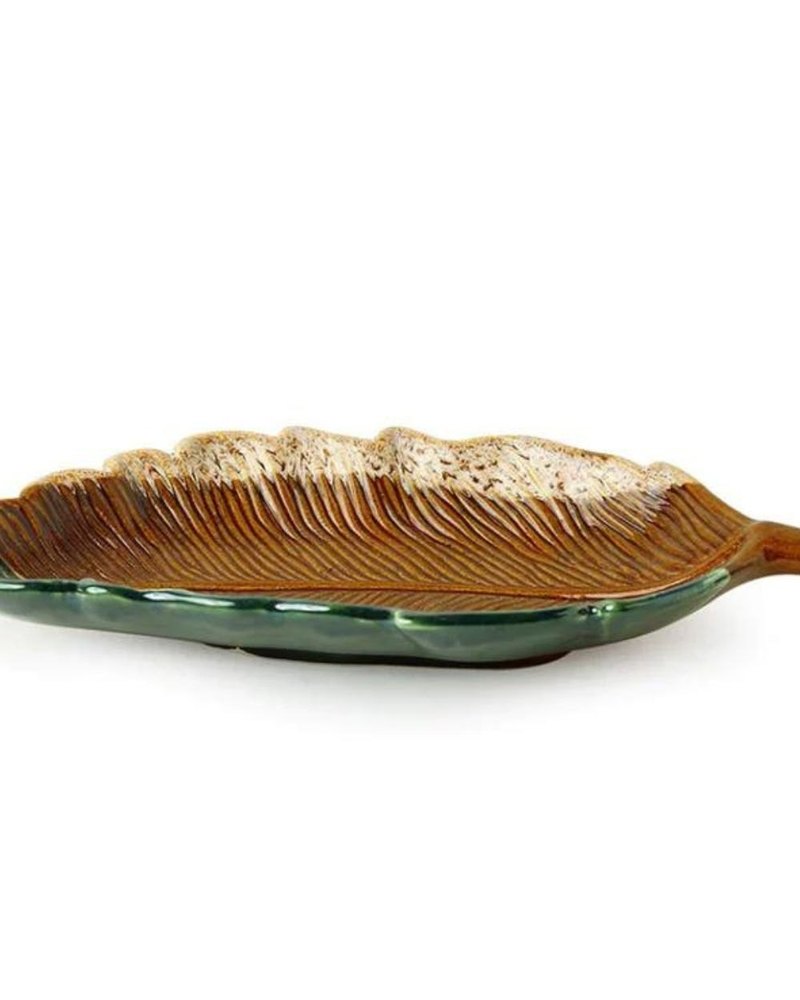 Brown Ceramic Dessert Plate, For Home