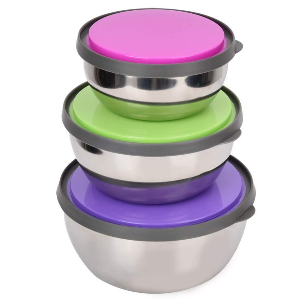 Sociosis Productions Stainless Steel Bowl Set, for Home and Gift Purpose