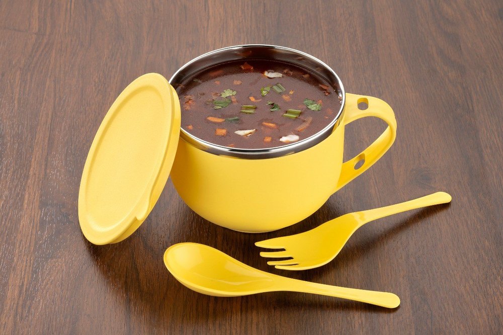 Kartavya Multicolor Maggi And Soup Bowl, Set Contains: 1, Size: 750
