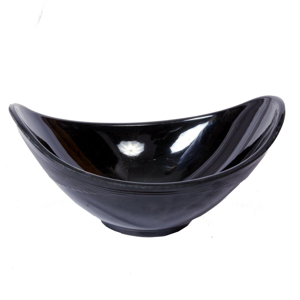 Black Plastic Melamine Soup Bowl, For Restaurant