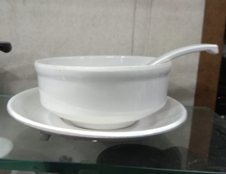 Super dine White Melamine Soup Bowl, For Restaurant, Size: 5 Inch