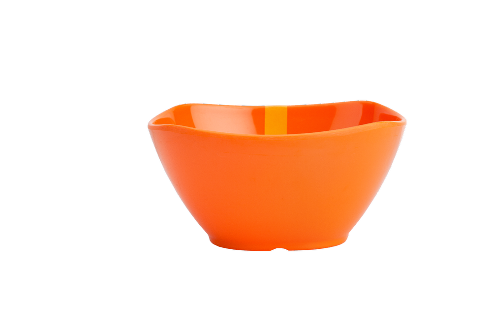 Aro Melamine Square Round Bowl, Set Contains: 6 Bowls, Size: 3.5