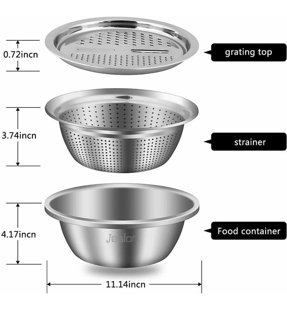 Stainless Steel Quick Salad Maker Bowl