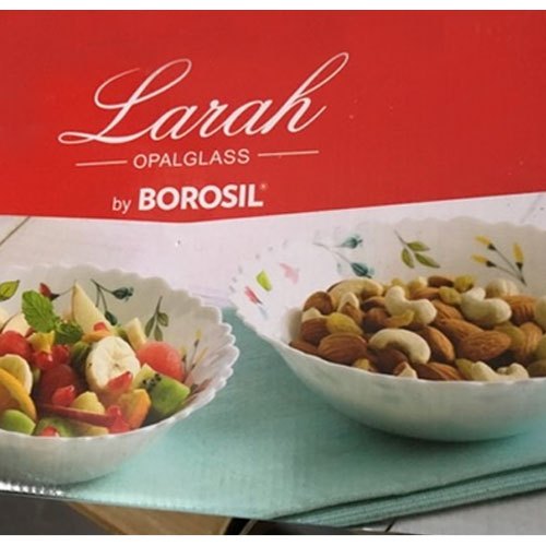 Borosil Larah Opalglass Salad Bowl Set, For Home, Office