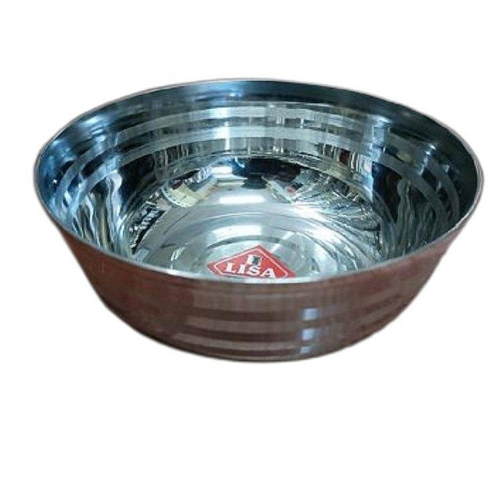 Silver Round Stainless Steel Salad Bowl, For Home, Size: 4 Inch(dia)