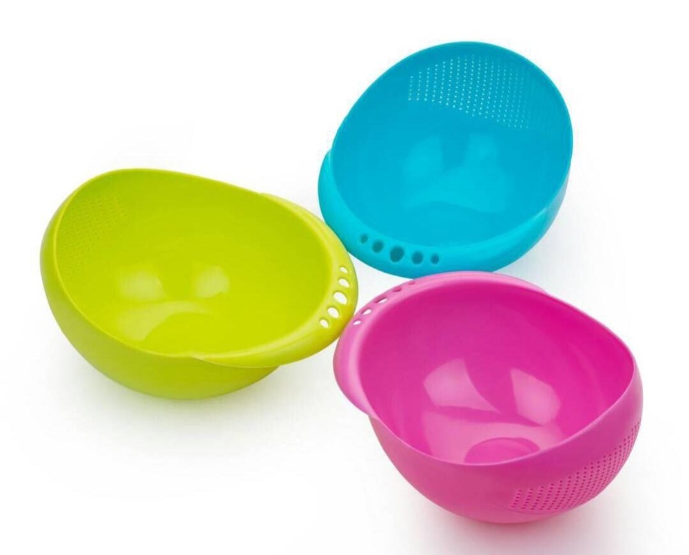 Plastic Washing Bowl Strainer, For Home, Size: 21x19x11 Cm
