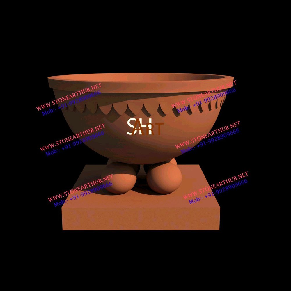 Brown Sandstone Water Fountain