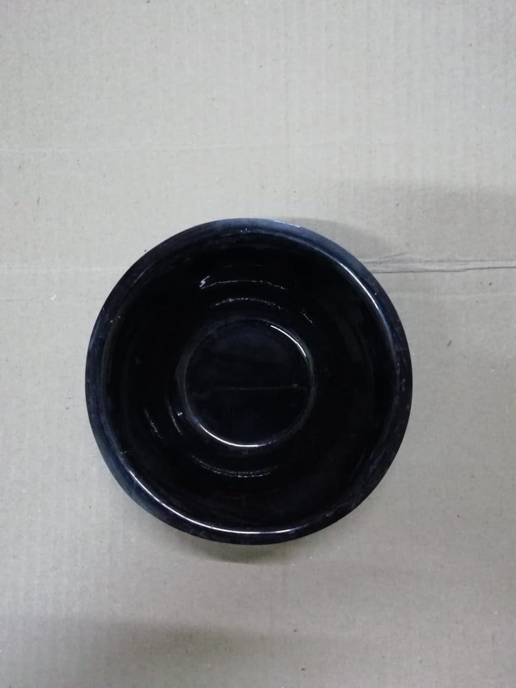 Round Acrylic Black Serving Bowl, For Home/Hotel/Restaurant, Size: 6inch
