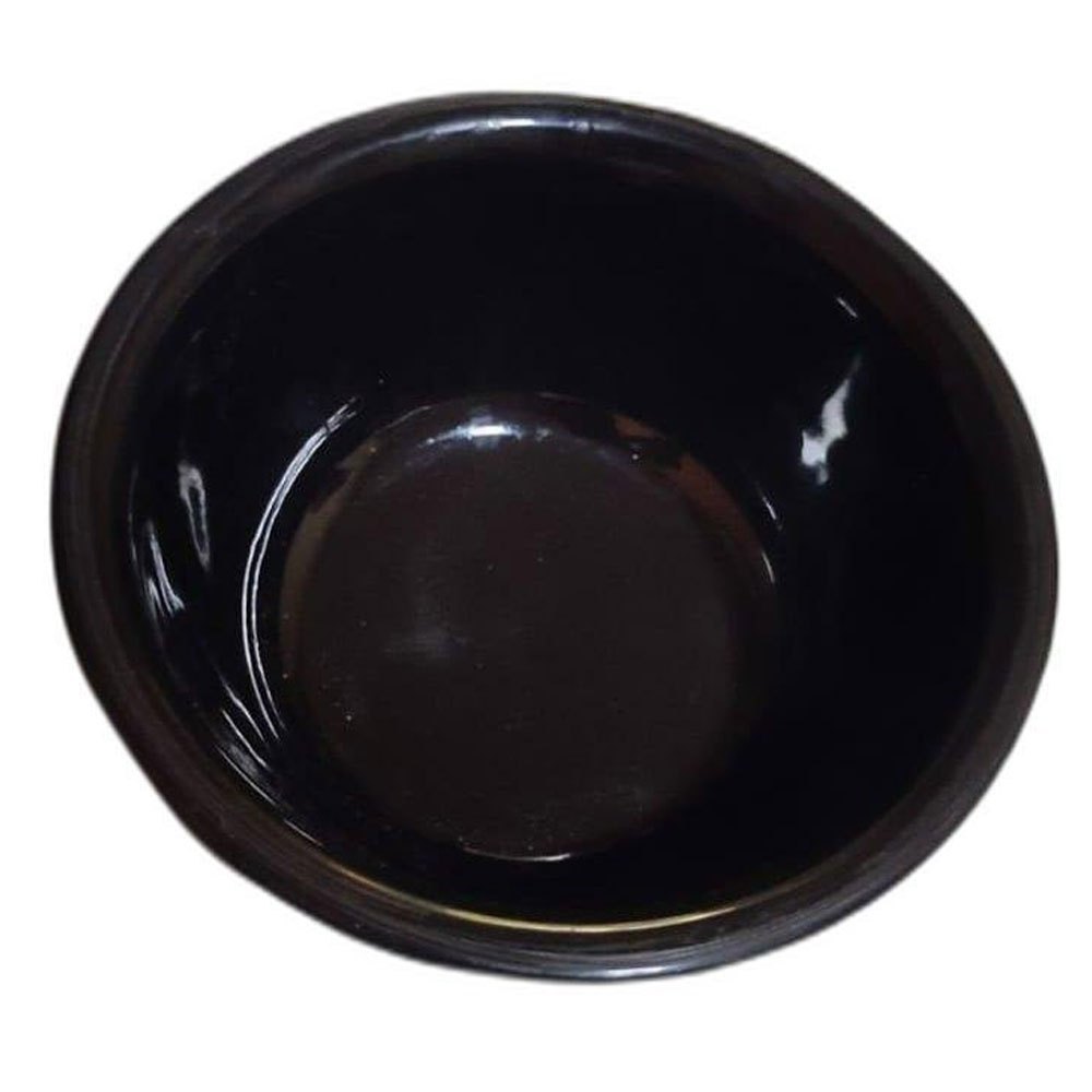 Round Glossy Black Acrylic Bowl, For Dining and Gifting Purposes, Size: 6 Inch ( (dia) img