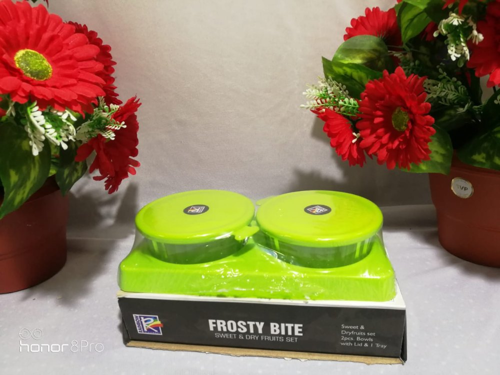 Gift Type Plastic Frosty Bite Dry Fruit Bowl Set, Box Capacity: 1-5 Kg