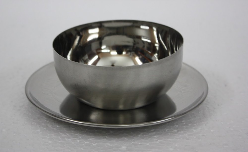 Silver Round ss stainless steel finger bowl, For Kitchen, Size: 2*4