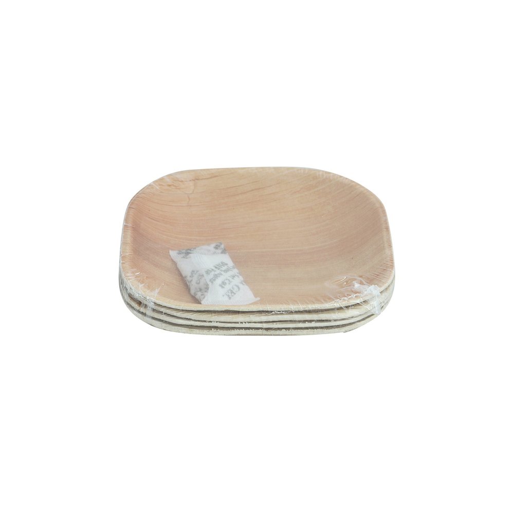 GLM PLATES Natural 4.5 Inch Square Bowl, Set Contains: 25, Size: 4x4 Sqaure img