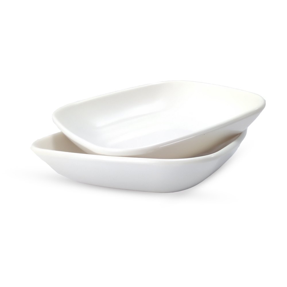 Varni Tableware White Melamine 4.50 Square Bowl, For Home