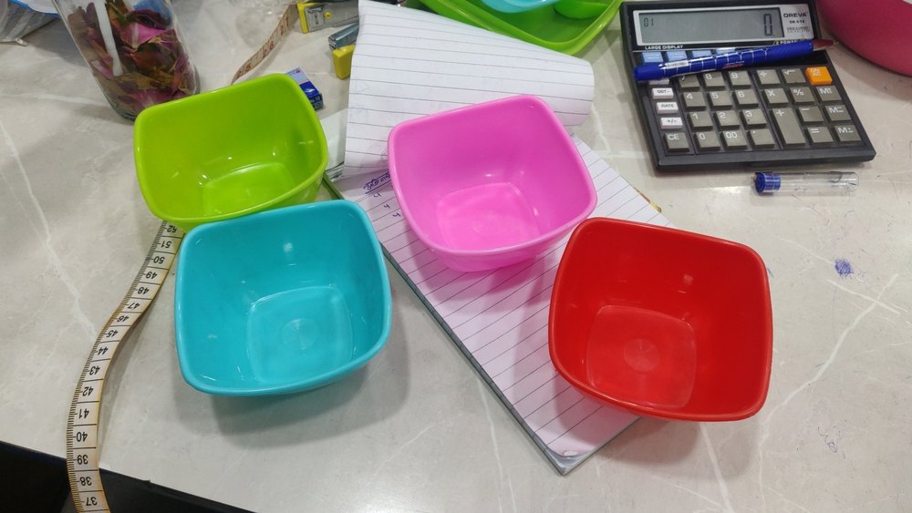 OreoPlast Square Plastic Bowl, Size: 250 Ml img