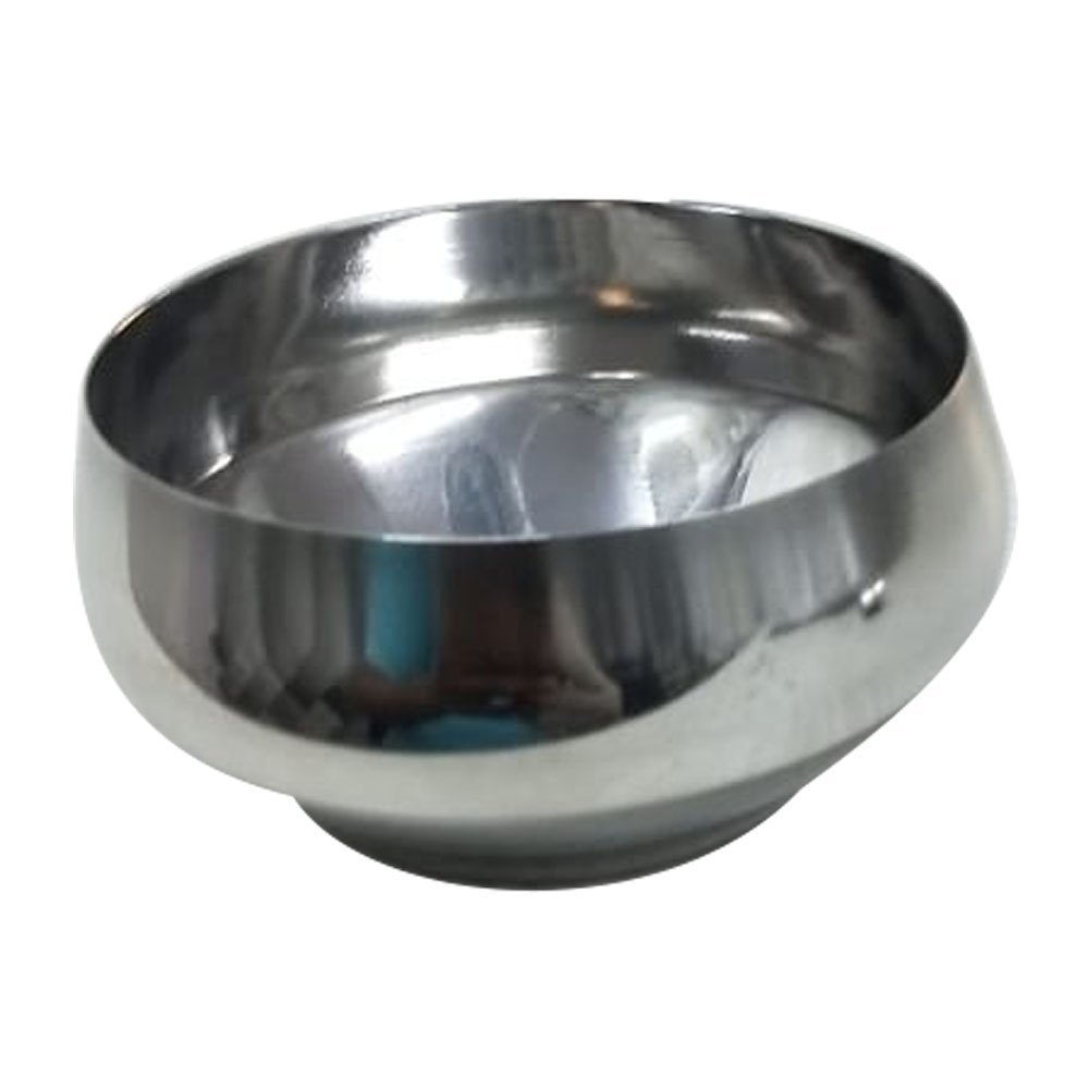 Round 160mL Silver Stainless Steel Fruit Bowl, For Home, Size: 3inch