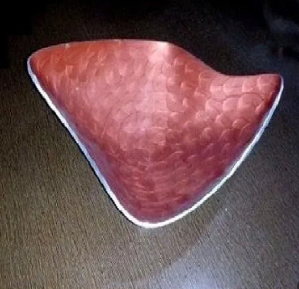 Red Aluminium Fruit Bowl