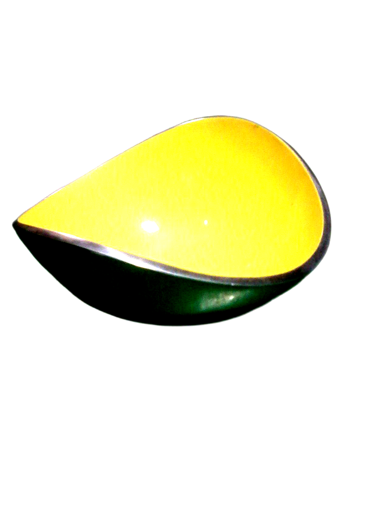 Powder Coated yellow Decorative Aluminum Bowl, Size: 5 Inch