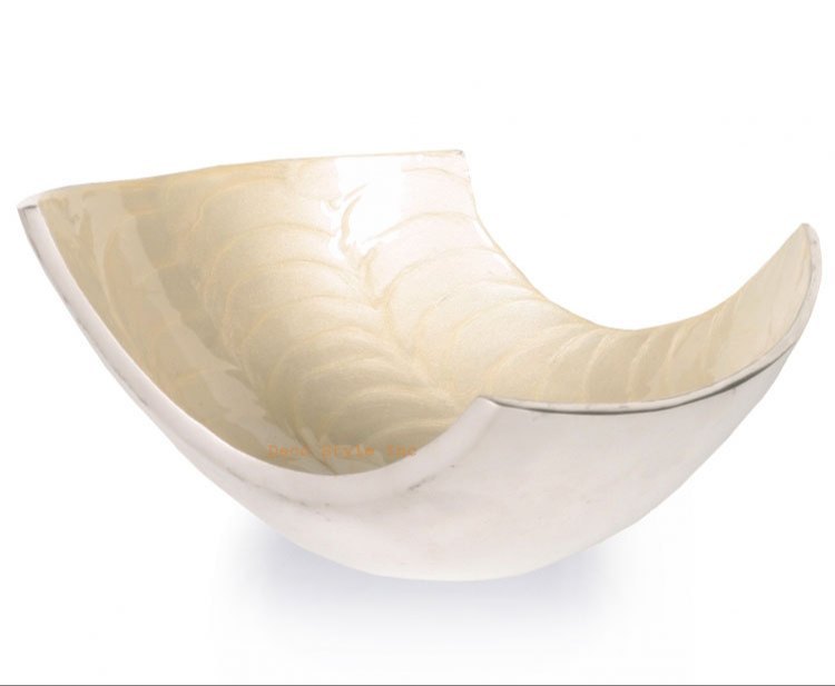 Silver Aluminium Scobe Pearl Enamel Bowl, For Home, Size: 12 img