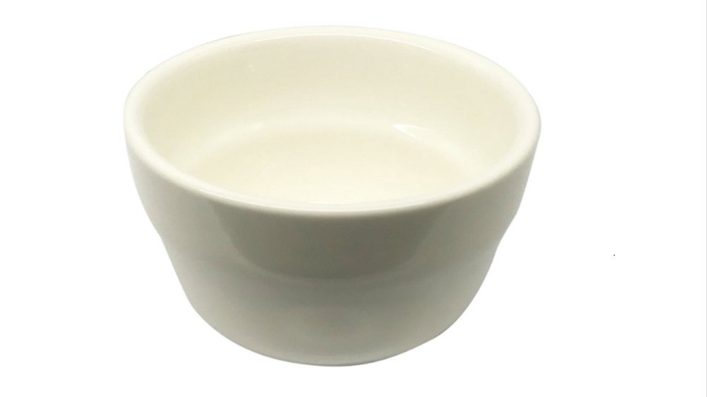 White Krome Porcelain Cupping Bowls
