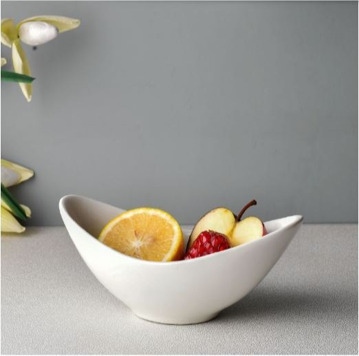 White Porcleain Ceramic Porcelain Bowl, For Restaurant