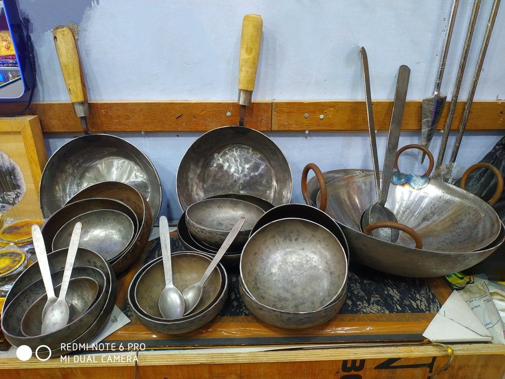 Iron Bowl Sarbloh Utensils, For Home, Packaging Type: Carton img