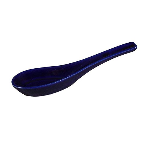 Blue Ceramic Serving Spoon, For Home, Packaging Type: Box