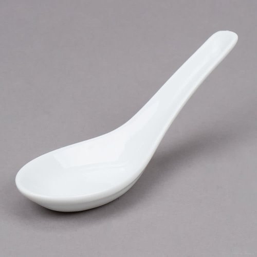 White Ceramic Spoon