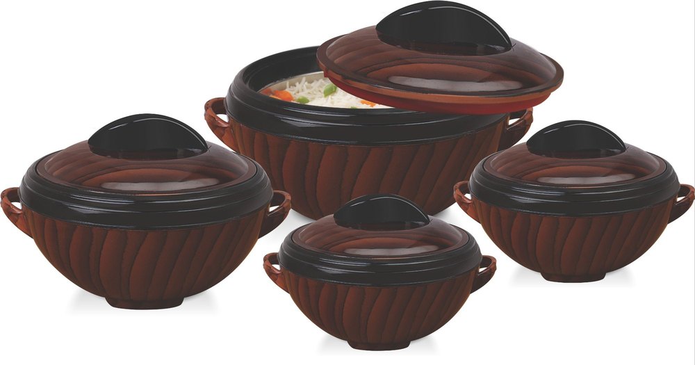 Samkit impex Sizzler Wood plastic hotpot, For Home, Capacity: 600/1200/2400/3000 img