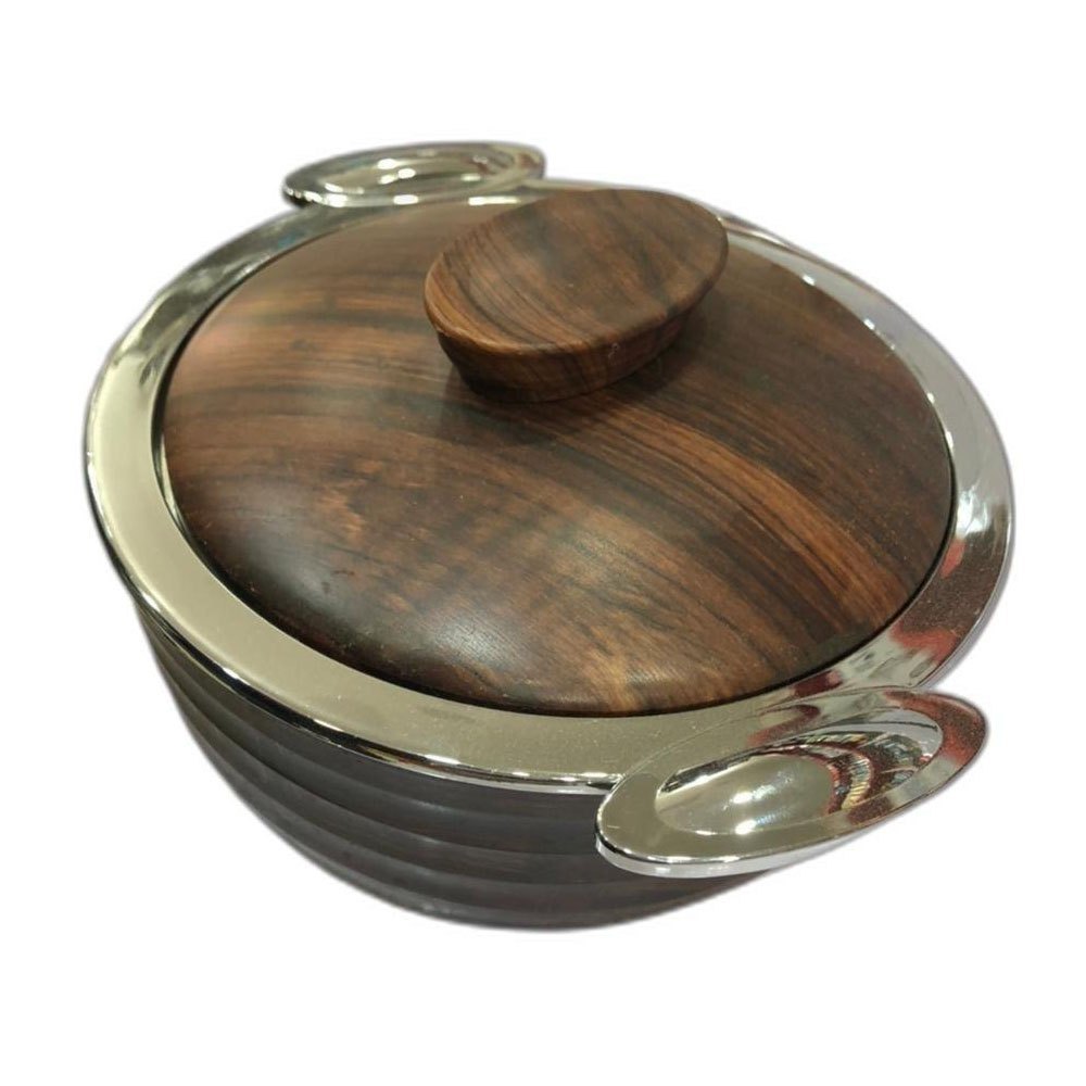 Brown Wooden Casserole, For Home, Capacity: 800ml img