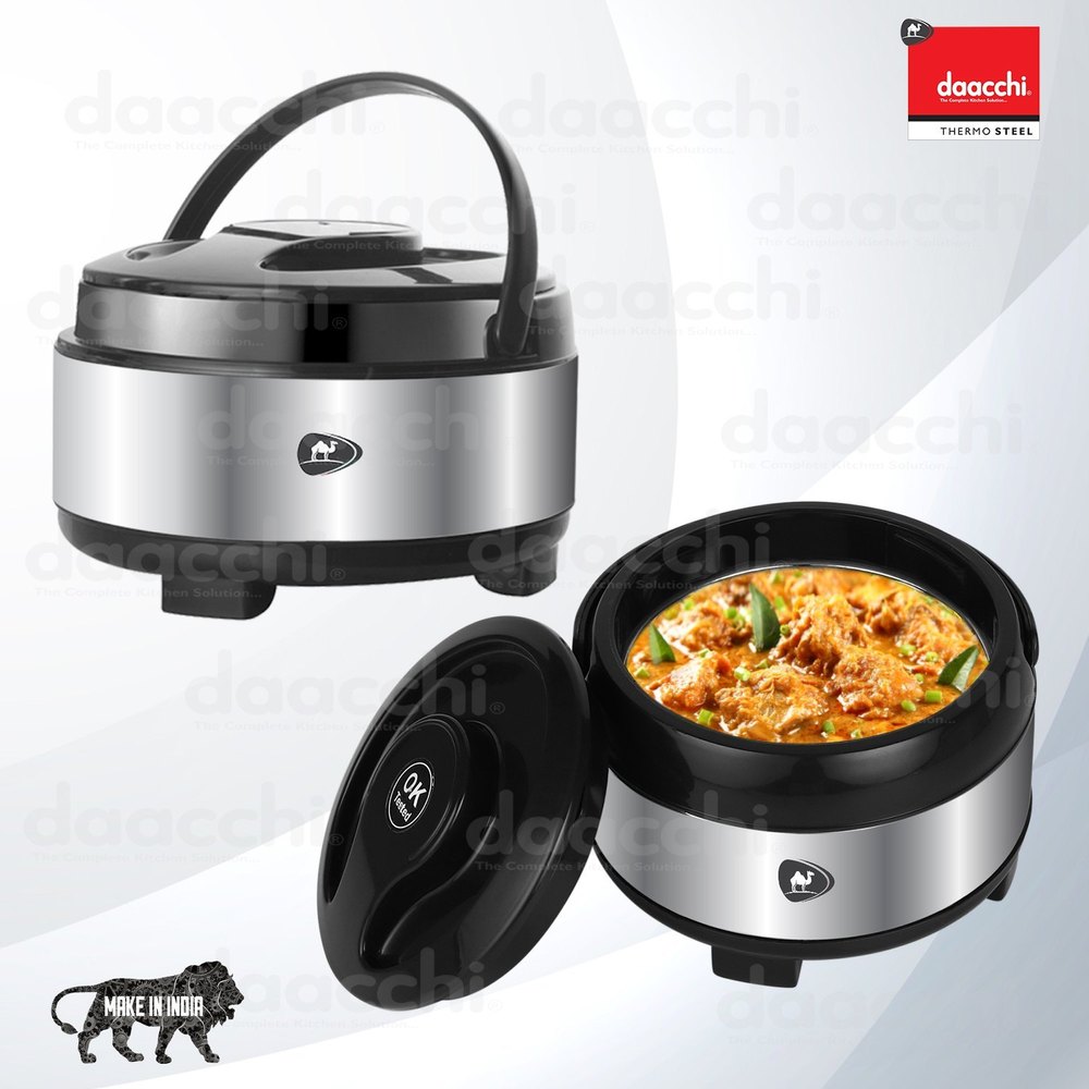 Daacchi Silver Steel Casseroles, For Home, Capacity: 1500ml - 16500ml