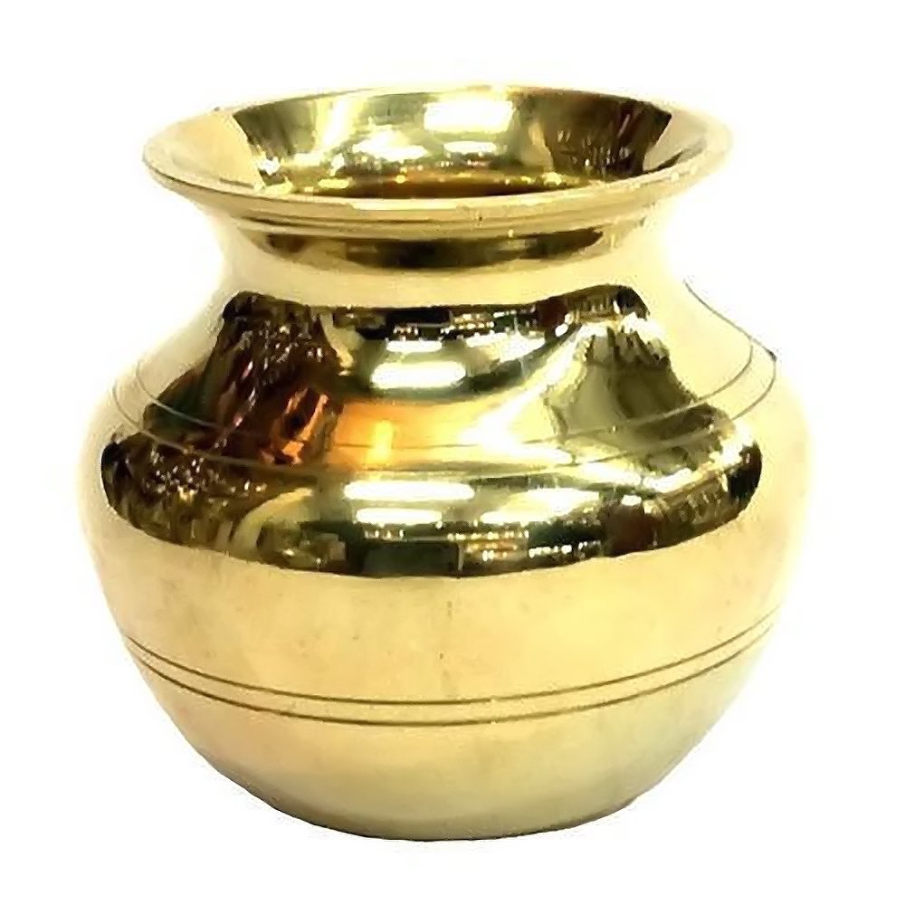 Golden Brass Pooja Lota, For Home img