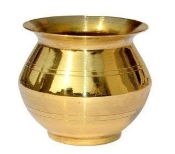 Golden Brass Lota, For Worship img