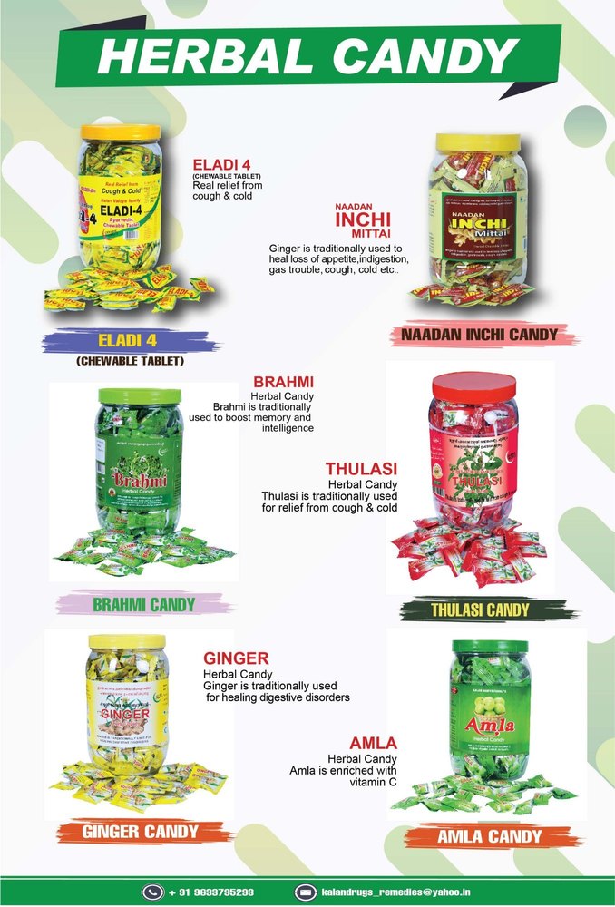 KDR Dark Herbal Candy Ayurvedic, Packaging Type: Plastic Jar, Packaging Size: 200 Pieces