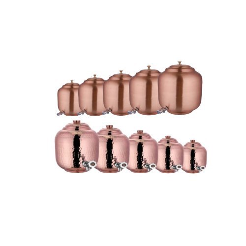 Plain Hammered Copper Water Dispensers