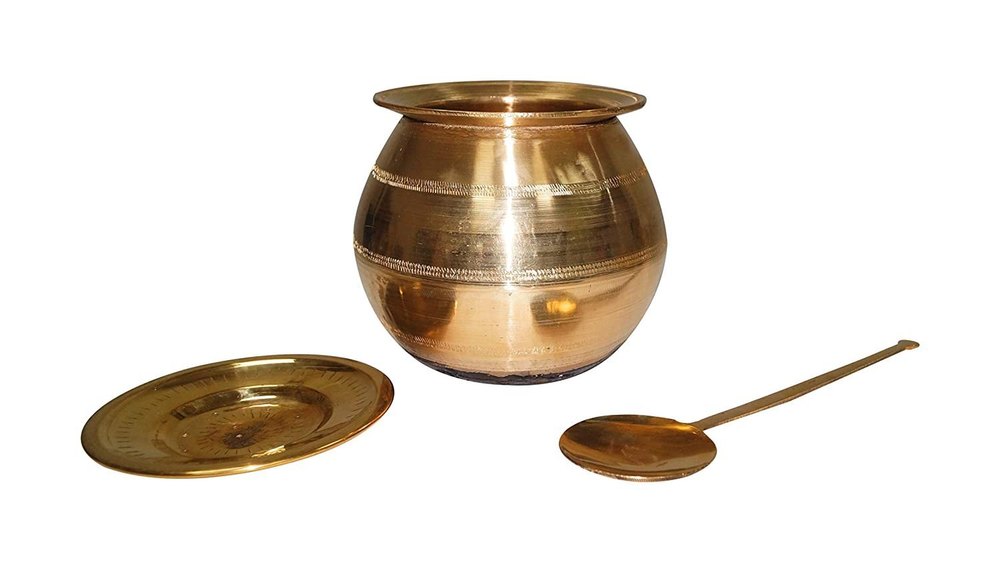 Plain Mr.Copper Pongal Paanai, For Cooking, Capacity: 3.5 Litre