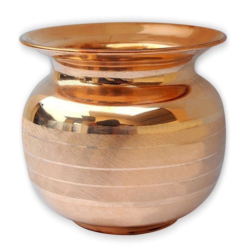 Plain Round 500ml Puja Copper Lota, For Home