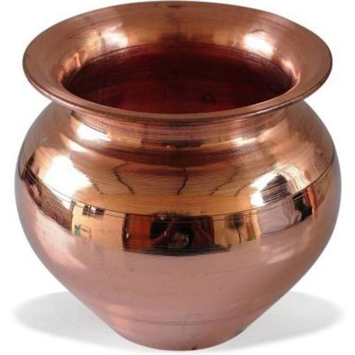 Plain Copper Lota, Size: 7.5x7.5 Inch, Capacity: 1000 ml