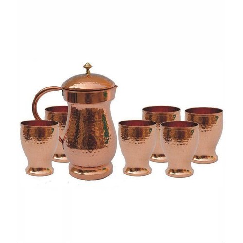 Golden Copper Jug Set