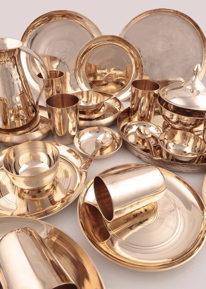 Charanjit Gold Bronze 51Pieces Dinner Set