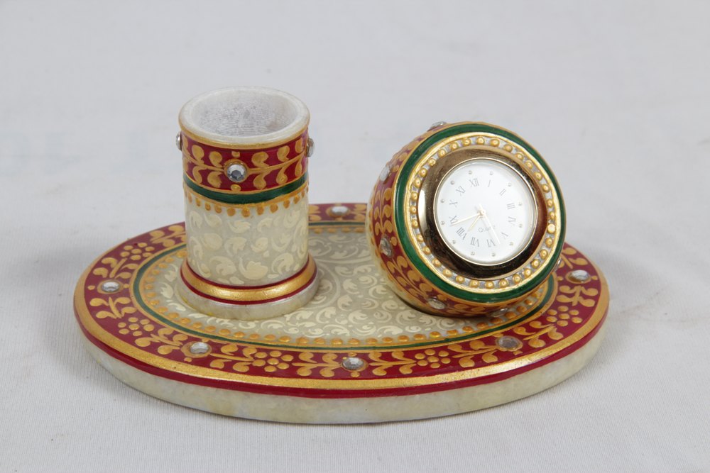 Marble Toothpick Stand with Watch img