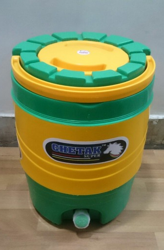 Plastic Yellow & Green Insulated Water Camper