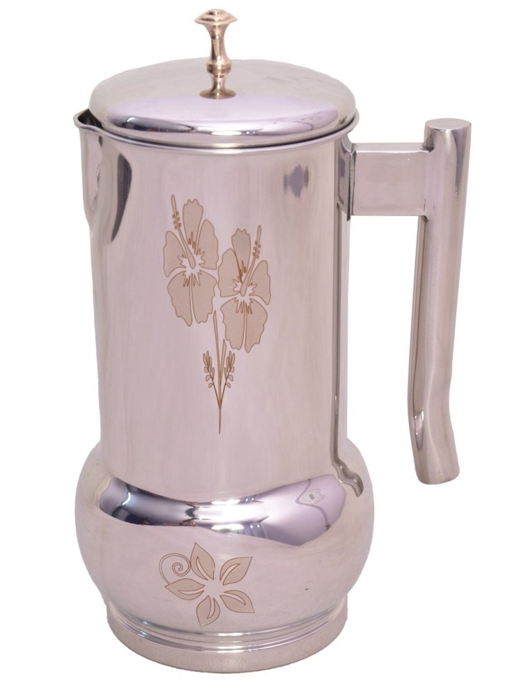 Arihant Silver Stainless Steel Jug, Capacity: 1.2 liter, Size: 1 To 2.5 Liter