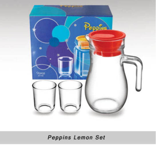 Transparent Glass Peppins Lemon Set img