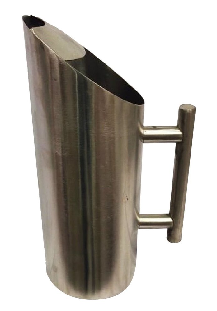 Metal Silver Mild Steel Jug, For Restaurant, Capacity: 4ltr img