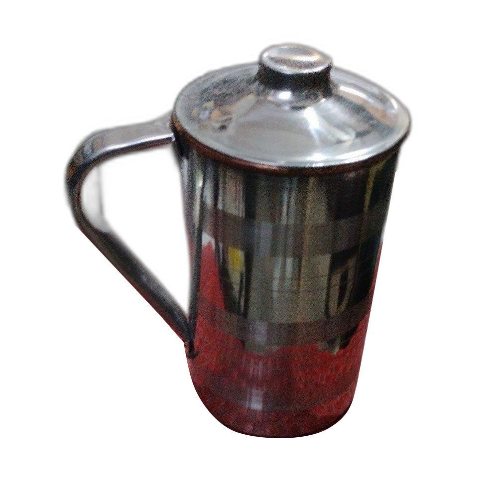 Acm Silver Magnetic Copper Jug, For Home, Capacity: 1.5 litre