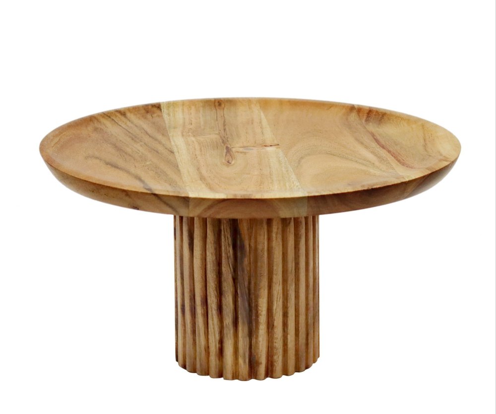 Platter brown Wooden Cake Stand, For Home, Size: 9.75 X 5 Inch