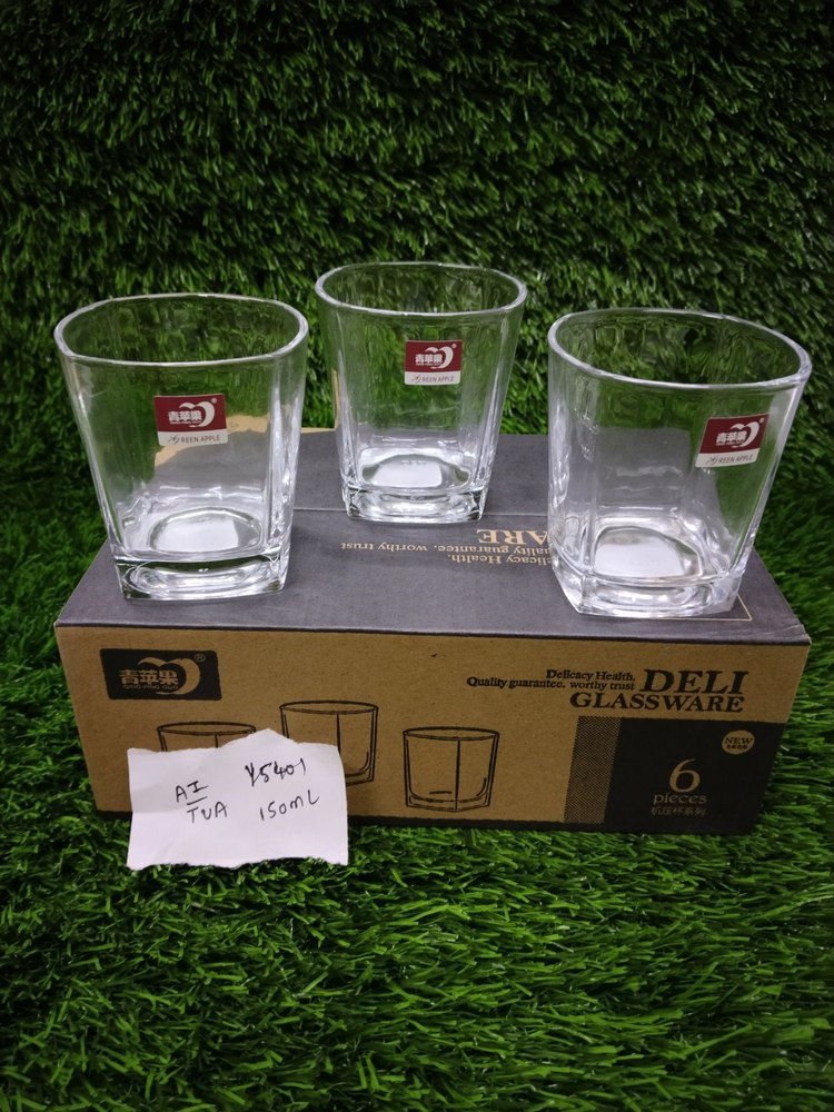 Transparent Deli Glassware 6pcs sets 150ml per glass, For Home