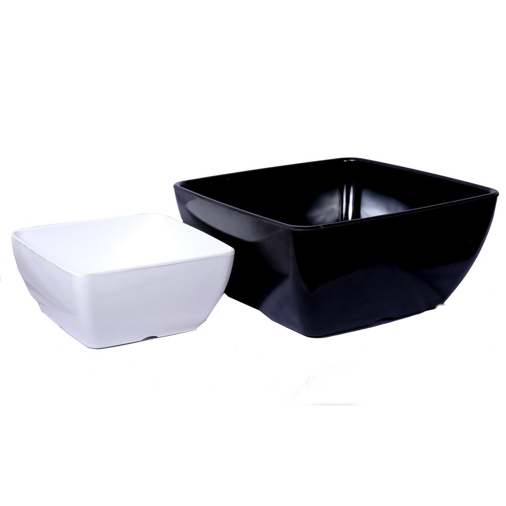 navkaar White 8x8 Melamine Bowl, For Restaurant