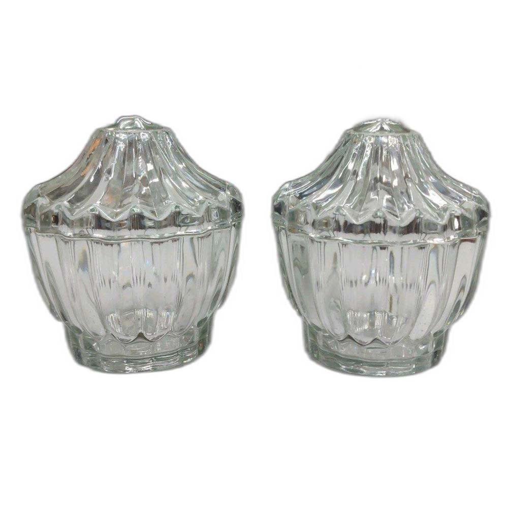 Transparent Glass Royal Candy Bowl Set, For Home img