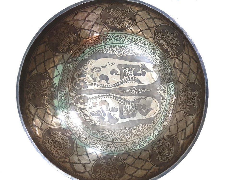 Tibetan Engraving Bowl FOOT BOWL img